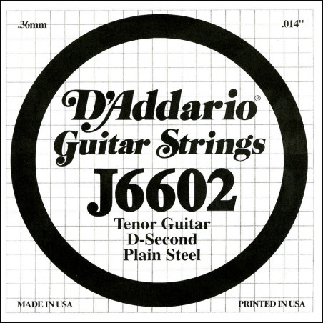 D'Addario J6602, acier pur, .012 - Corde au détail guitare ténor