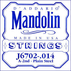 D'Addario J6702, .014 - Corde au détail nickel – Mandoline