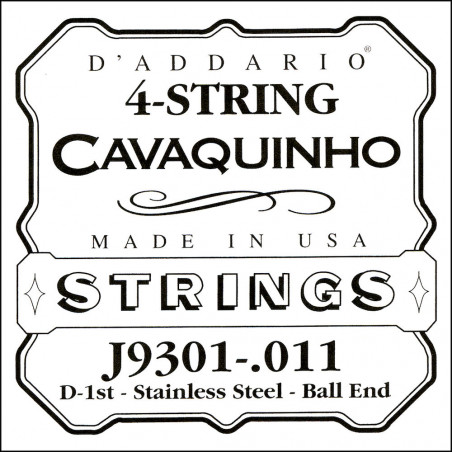 D'Addario J9301, acier pur, .011 - Corde au détail Cavaquinho