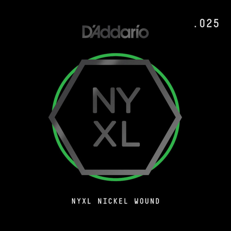 D'Addario NYNW025 Tirant .025 - corde au détail nickel wound – guitare électrique