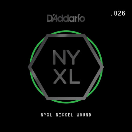 D'Addario NYNW026 Tirant .026 - corde au détail nickel wound – guitare électrique