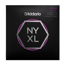 D'Addario NYXL09564SB, filet nickel, 7 cordes Strandberg, Super Light Plus, 095-64 - Jeu guitare électrique
