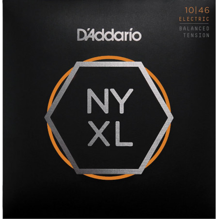 D'Addario NYXL1046BT filet nickel, Balanced, 10-46 - Jeu guitare électrique