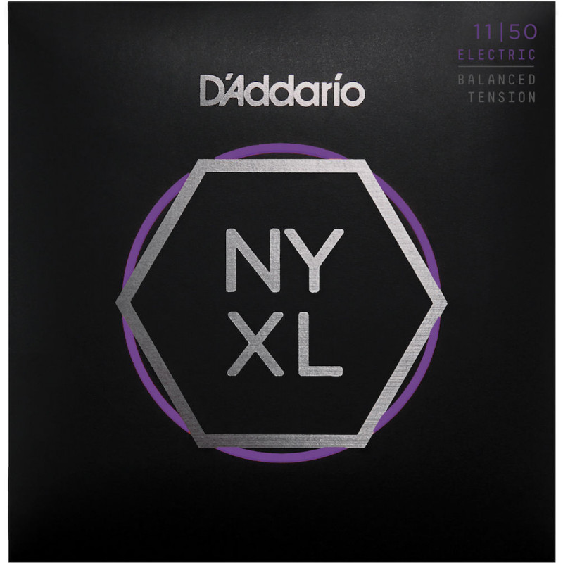 D'Addario NYXL1150BT, filet nickel, Balanced, Medium, 11-50 - Jeu guitare électrique