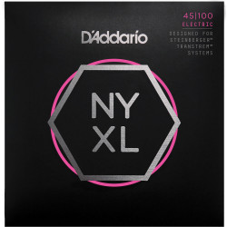 D'Addario NYXLS45100 filet nickel, Regular Light, 45-100, diapason long - jeux guitare basse
