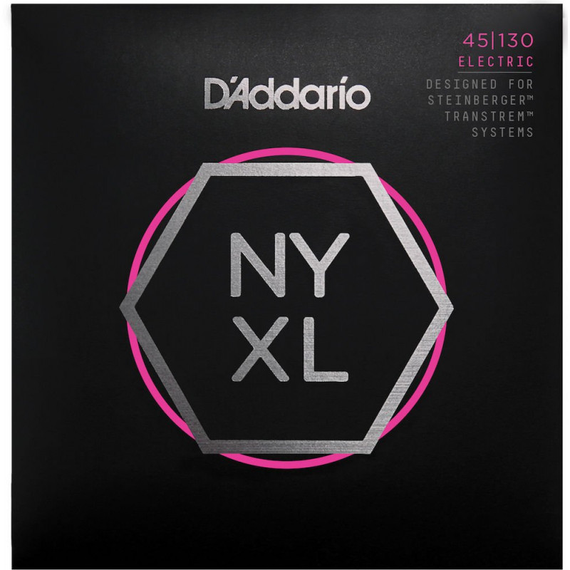 D'Addario NYXLS45130 filet nickel, 5 cordes, Regular Light, 45-130, diapason long - jeux guitare basse