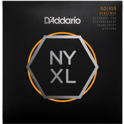 D'Addario NYXLS50105 filet nickel, Medium, 50-105, cordes longues - jeux guitare basse