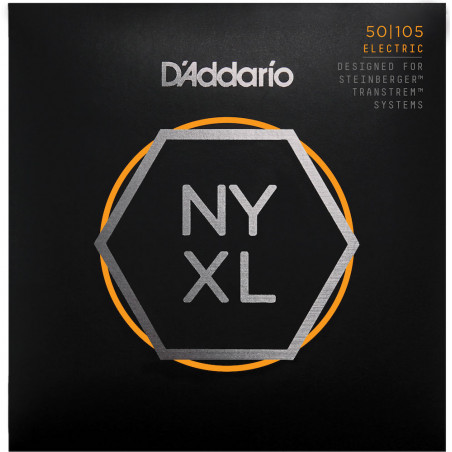 D'Addario NYXLS50105 filet nickel, Medium, 50-105, cordes longues - jeux guitare basse