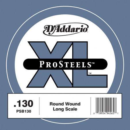 D'Addario ProSteels PSB130, corde longue, .130 - Corde au détail – guitare basse