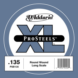 D'Addario ProSteels PSB135, corde longue, .135 - Corde au détail – guitare basse