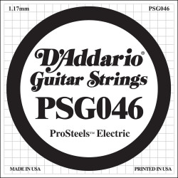 D'Addario ProSteels PSG046, .046 - Corde au détail – guitare électrique