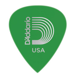 D'Addario 6DGN4-100 - Duralin Precision Lot de 100 médiators Vert 0,85 mm – medium