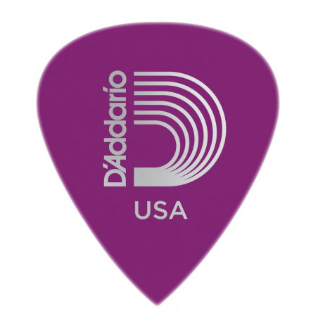 D'Addario 6DPR6-100 - Duralin Precision Lot de 100 médiators Violet 1,2 mm - heavy
