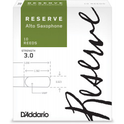 D'Addario DJR1030 - Anches Reserve - saxophone alto, force 3, boîte de 10