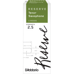 D'Addario DKR0525 - Anches Reserve - saxophone ténor, force 2.5, boîte de 5