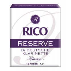 D'Addario RCR1040D - Anches allemandes Reserve - clarinette si bémol, force 4.0, boîte de 10