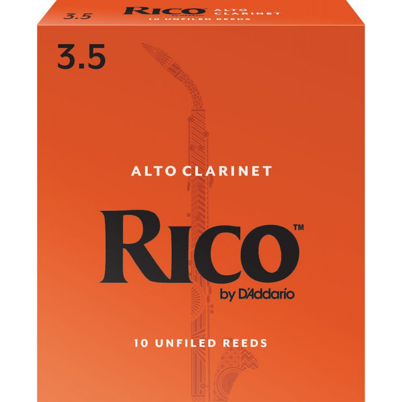 D'Addario RDA1035 - Anches clarinette alto, force 3.5, boîte de 10