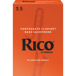 D'Addario RFA1035 - Anches clarinette contrebasse et saxophone basse, force 3.5, boîte de 10