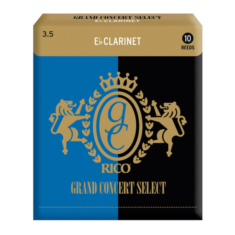 D'Addario RGC10ECL350 - Anches Grand Concert Select - clarinette mi bémol, force 3.5, boîte de 10