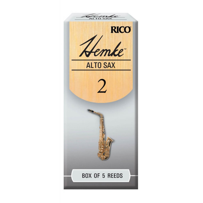 D'Addario RHKP5ASX200 - Anches Hemke - saxophone alto, force 2.0, boîte de 5