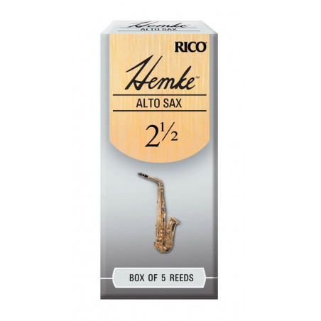 D'Addario RHKP5ASX250 - Anches Hemke - saxophone alto, force 2.5, boîte de 5