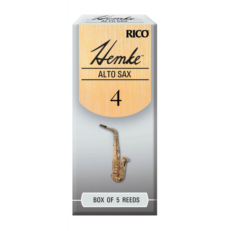 D'Addario RHKP5ASX400 - Anches Hemke - saxophone alto, force 4.0, boîte de 5
