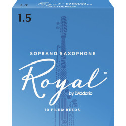 D'Addario RIB1015 - Anches saxophone soprano, force 1.5, boîte de 10