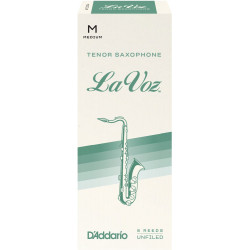 D'Addario RKC05MD - Anches La Voz saxophone ténor, Medium, boîte de 5