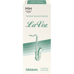 D'Addario RKC05MH - Anches La Voz saxophone ténor, Medium Hard, boîte de 5