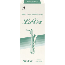 D'Addario RLC05HD - Anches La Voz saxophone baryton, force Hard, boîte de 5