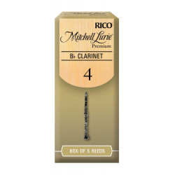 D'Addario RMLP5BCL400 - Anches Mitchell Lurie Premium - clarinette si bémol, force 4.0, boîte de 5