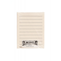 D'Addario D10S - Feuilles doubles de papier manuscrit Archives, 10 portées, 24 feuilles