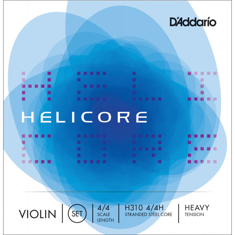 D'Addario H310 4/4H - Jeu de cordes violon Helicore, manche 4/4, Heavy
