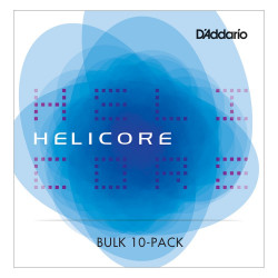 D'Addario H310W 4/4M-B10 - Jeu de cordes violon 4/4 Helicore - corde de mi filée, Medium (pack de 10)
