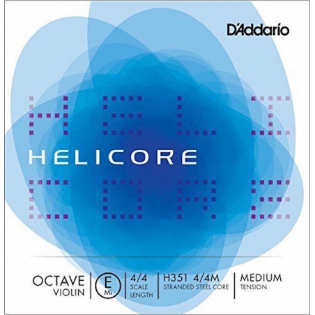 D'Addario H351 4/4M - Corde seule (mi) violon 4/4 Helicore Octave, Medium