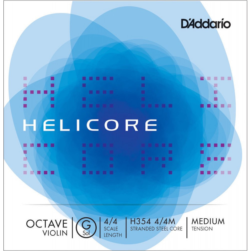 D'Addario H354 4/4M - Corde seule (sol) violon 4/4 Helicore Octave, Medium