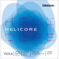 D'Addario H410 LL - Jeu de cordes alto Helicore, Long Scale, Light