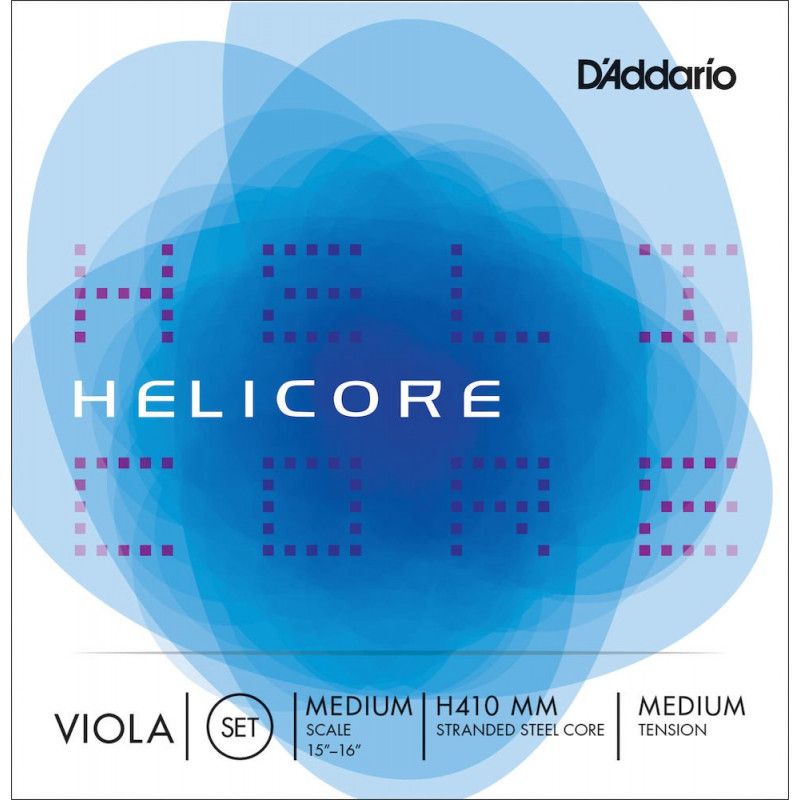 D'Addario H410 MM - Jeu de cordes alto Helicore, Medium Scale, Medium