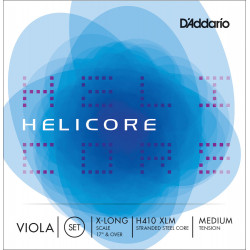 D'Addario H410 XLM - Jeu de cordes alto Helicore, Extra-Long Scale, Medium