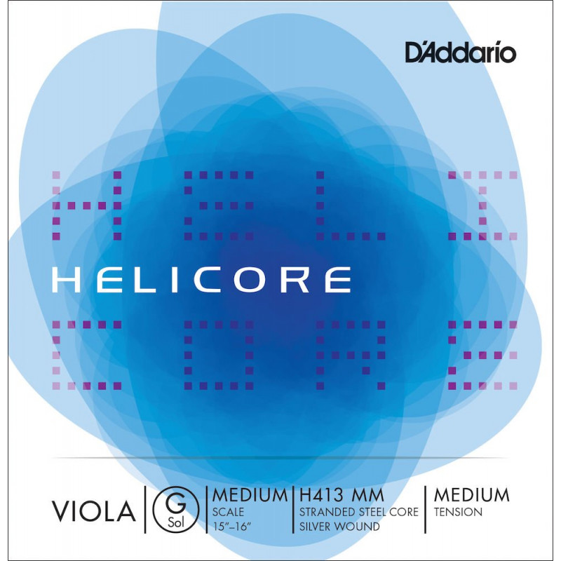D'Addario H413 MM - Corde seule (Sol) alto Helicore, Medium Scale, Medium