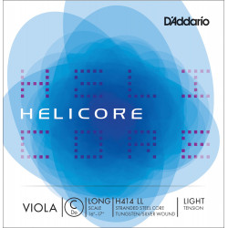 D'Addario H414 LL - Corde seule (Do) alto Helicore, Long Scale, Light