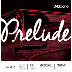 D'Addario J1010 1/2M - Jeu de cordes violoncelle Prelude, manche 1/2, Medium