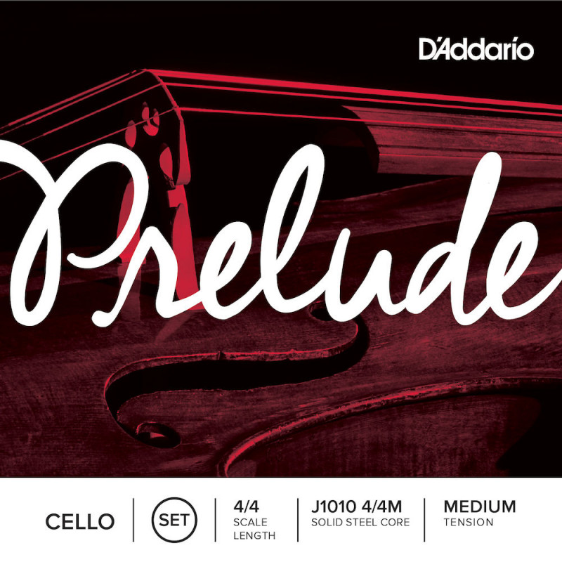 D'Addario J1010 4/4M - Jeu de cordes violoncelle Prelude, manche 4/4, Medium