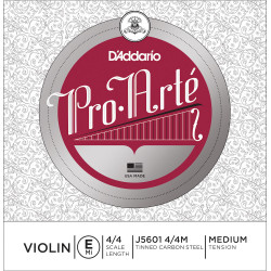 D'Addario J5601 4/4M - Corde seule (mi) violon 4/4 Pro-Arte, Medium