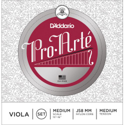 D'Addario J58 MM - Jeu de cordes alto Pro-Arte, Medium Scale, Medium