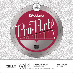 D'Addario J5904 1/2M - Corde seule (do) violoncelle 1/2 Pro-Arte, Medium