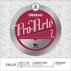 D'Addario J5904 1/4M - Corde seule (do) violoncelle 1/4 Pro-Arte, Medium