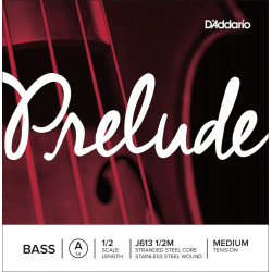 D'Addario J613 1/2M - Corde seule (La) contrebasse Prelude, manche 1/2, Medium