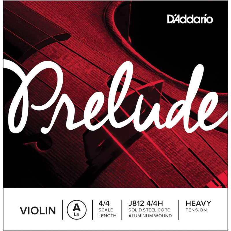D'Addario J812 4/4H - Corde seule (la) violon 4/4 Prelude, Heavy