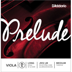 D'Addario J912 LM - Corde seule (Ré) alto Prelude, Long Scale, Medium